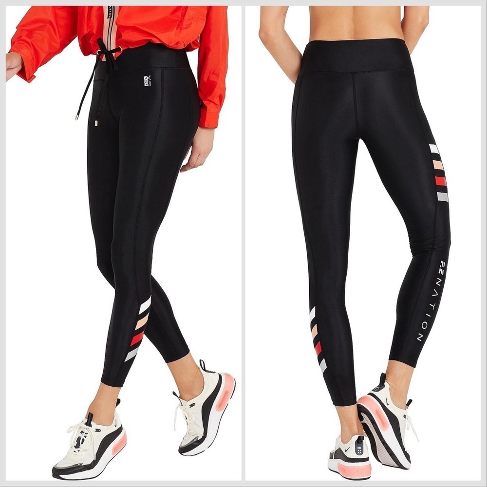 PE Nation Black Razor Pass 7/8 Preformance leggings Sz S